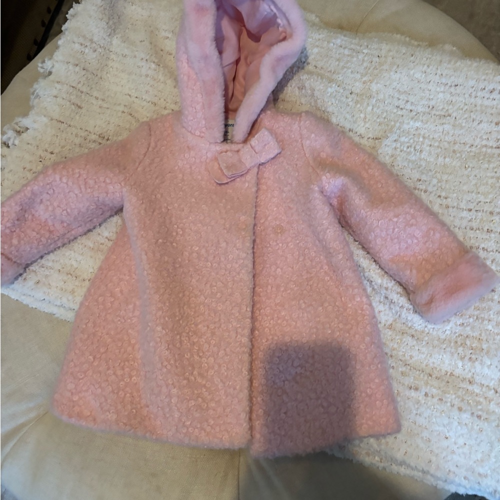 Mayoral Soft Pink Hooded Cape
